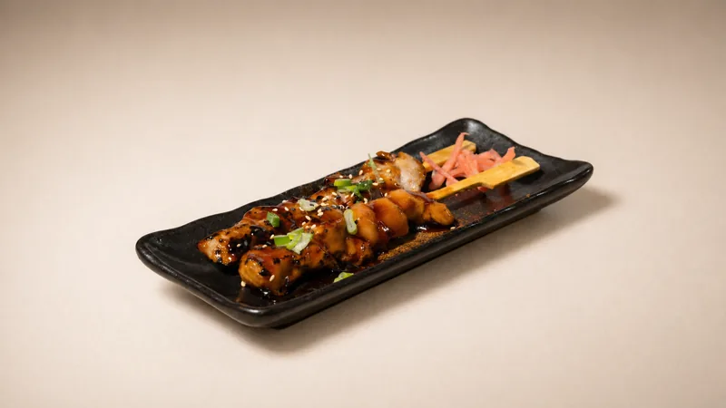 Chicken Yakitori — Steamed, salty or spicy, sesame, spring onion