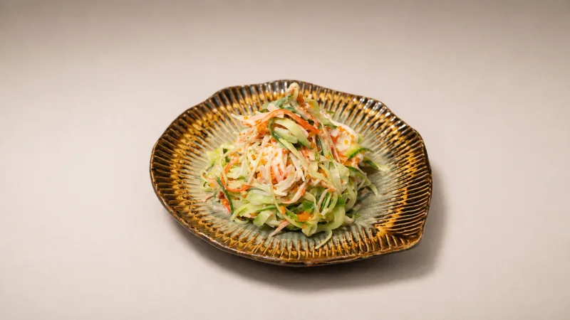 Kapakama Salad — Tobiko, crab stick, cucumber, mayonnaise
