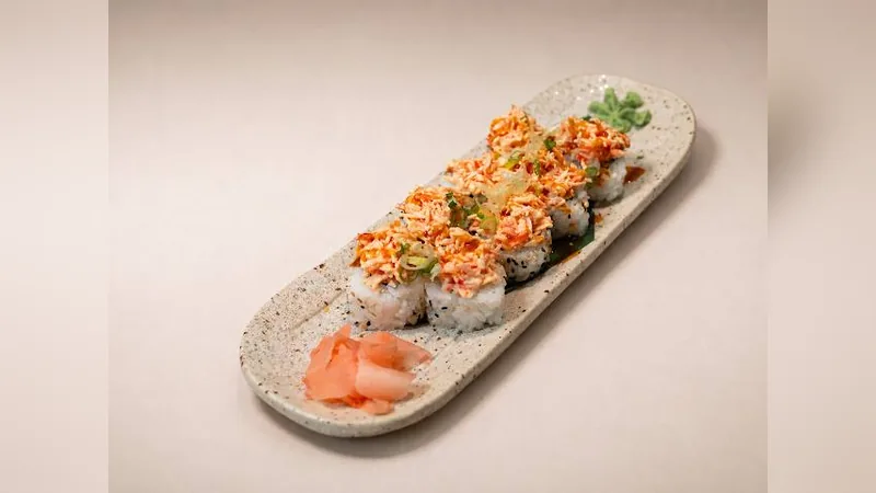 Kavabanga — Sesame, tamago, Philadelphia cream cheese, prawn, crab stick, spicy mayo, green onion, unagi sauce