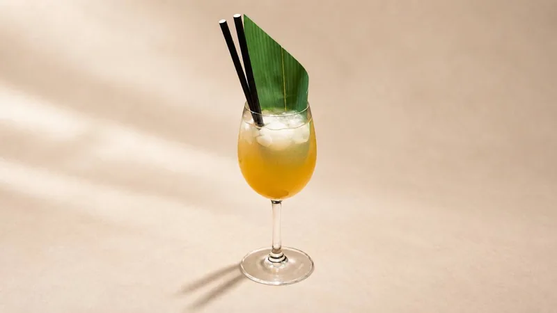 Peach Lemonade mocktail