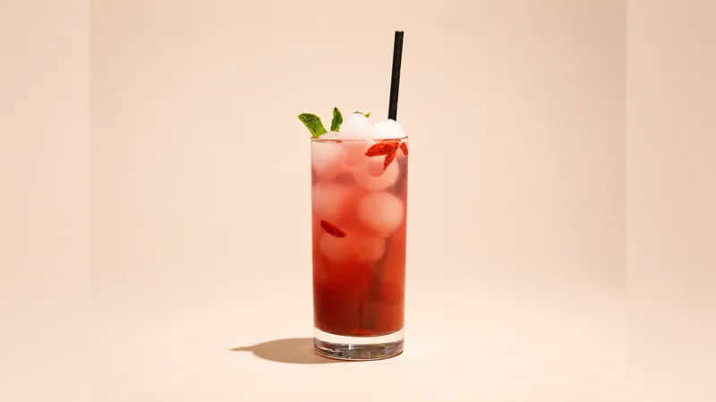 Strawberry daiquiri mocktail
