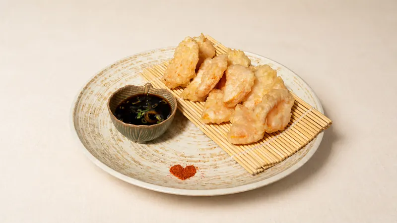 Sweet Potato — With dashi sauce and spring onion