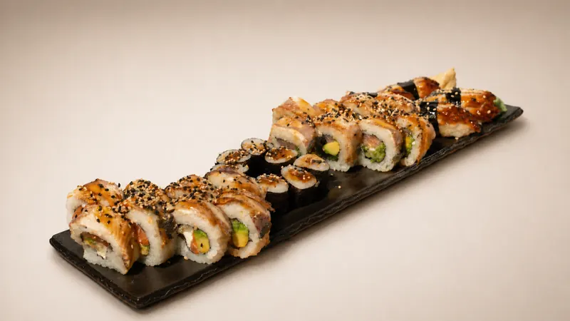 Unagi Set — Canada, Yellow Dragon, Unagi Hosomaki, Unagi Nigiri (4pcs)